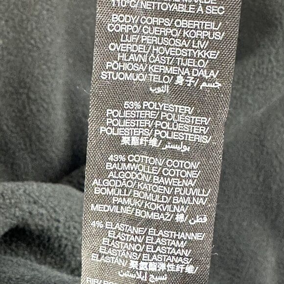 Sweaty Betty Compass Seam Sweatshirt Womens Small Black Soft Fleece Thumbhole LS - Picture 14 of 14